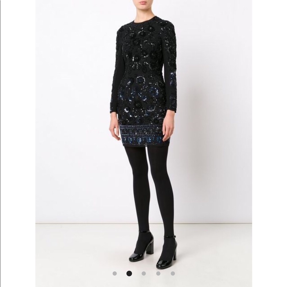 ✨NWT Needle & Tread Sequin Lace Overlay Dress (6)